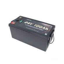 Полиновель ЖК -дисплей USB Deep Cycle LifePO4 24V 100AH ​​литий -ионная батарея для системы хранения солнечной энергии